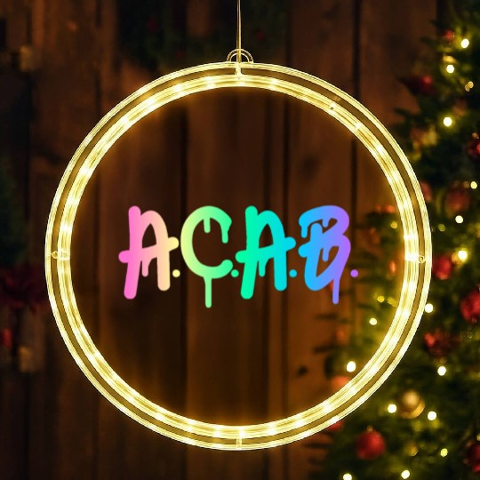 ACAB Rainbow Drip LED Christmas Window Lights