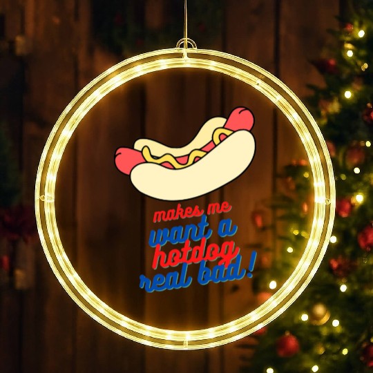 Makes me want a hot dog real bad LED Christmas Window Lights