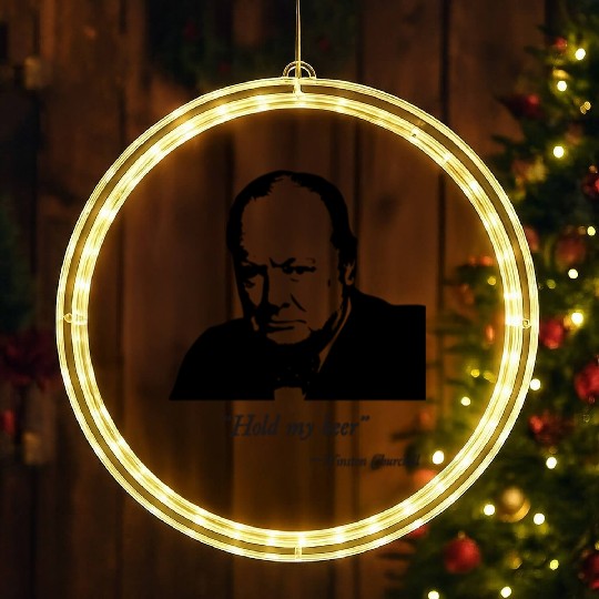 Winston Churchill World War 2 LED Christmas Window Lights