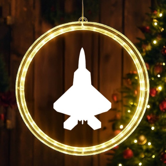 F 22 Raptor Fighter Jet LED Christmas Window Lights
