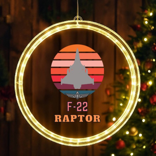 F-22 raptor LED Christmas Window Lights