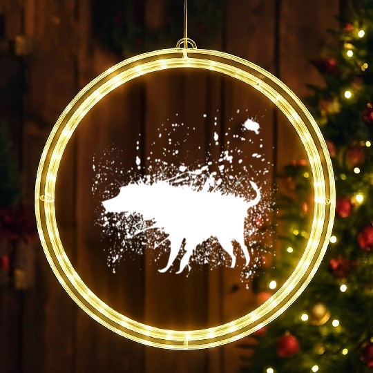Banksy Splash Dog LED Christmas Window Lights