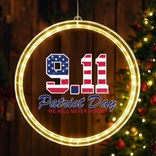Patriot Day Never Forget 9 11 Anniversary LED Christmas Window Lights