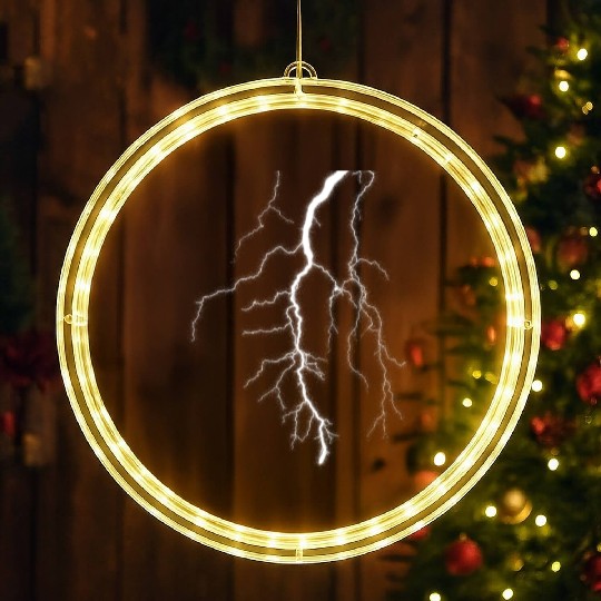 Thunder Storm Design Lightning Bolt LED Christmas Window Lights
