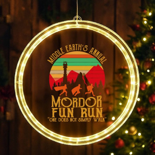 Mordor Fun Run One läuft nicht einfach Vintage LED Christmas Window Lights