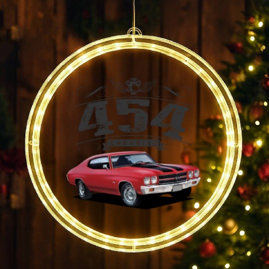 Heavy 454 Chevelle LED Christmas Window Lights