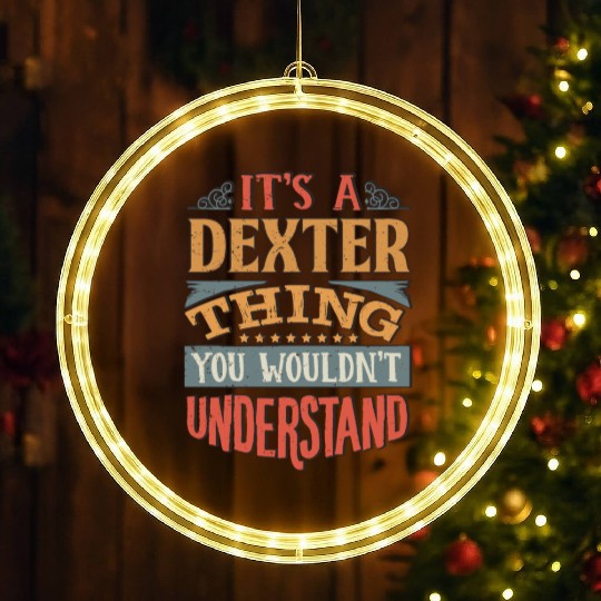 It's A Dexter Thing You Wouldnt Understand - LED Christmas Window Lights