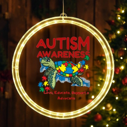 Aunt And Nephew Not Always Eye To Eye LED Christmas Window Lights