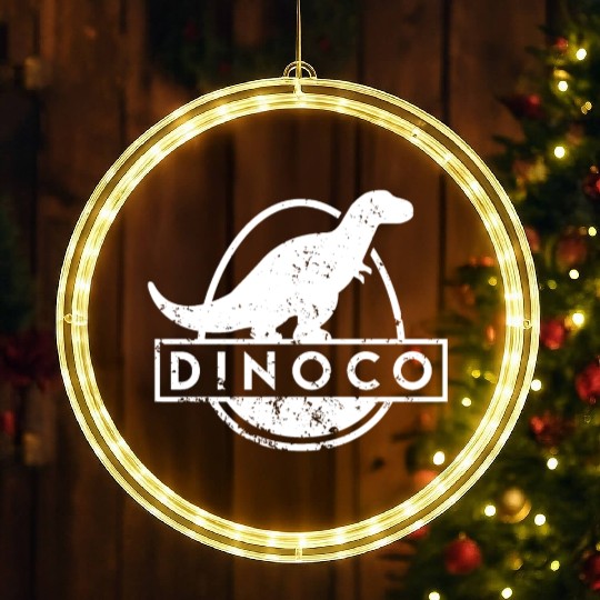Dinoco White Distressed LED Christmas Window Lights