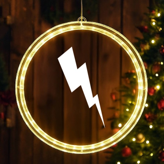 zeus lightening bolt LED Christmas Window Lights