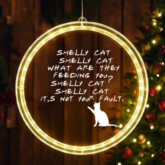 Smelly Cat Friends Tv Show LED Christmas Window Lights