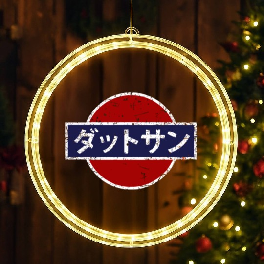 Datsun Vintage Japanese Car LED Christmas Window Lights