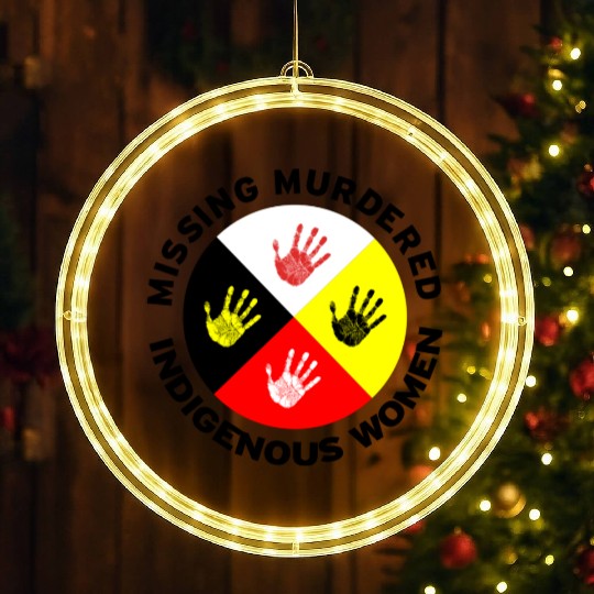 Missing Murdered Indigenous Women LED Christmas Window Lights