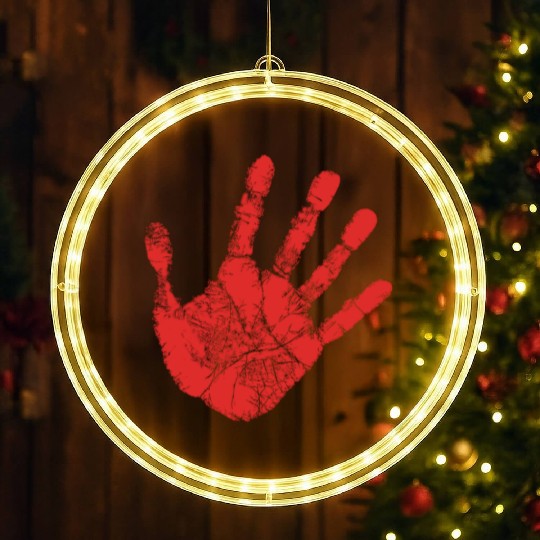 Red Hand - Supporter of MMIW LED Christmas Window Lights