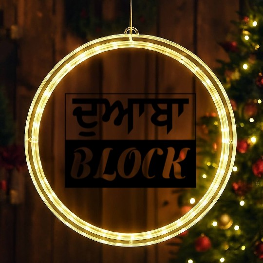 Punjab region - Doaba Block - Black color LED Christmas Window Lights