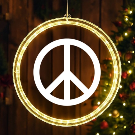 PEACE PEACE PEACE ON EARTH LED Christmas Window Lights
