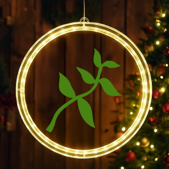 plant olive branch LED Christmas Window Lights