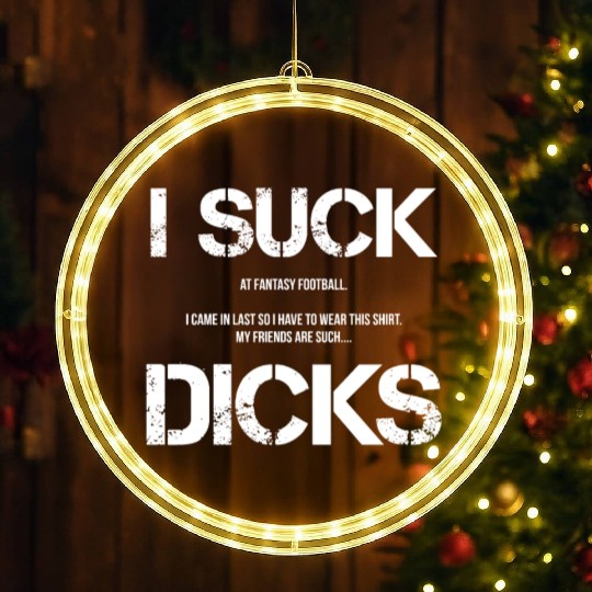 Fantasy Football Loser I Lost League Shame funny LED Christmas Window Lights