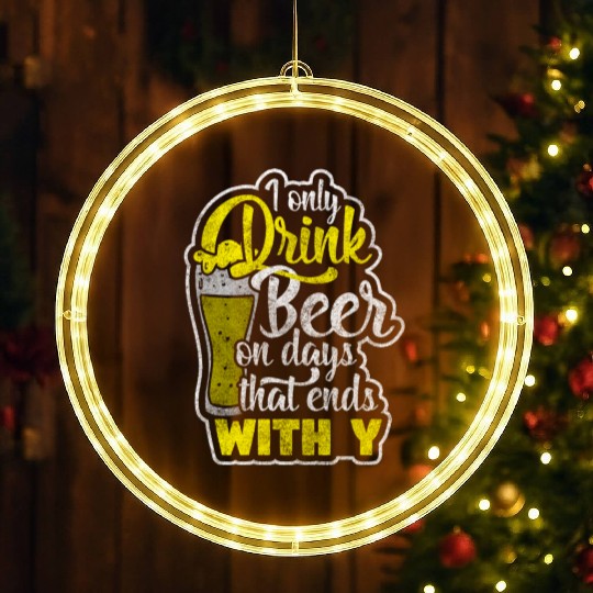 Alcohol Beer Disco LED Christmas Window Lights