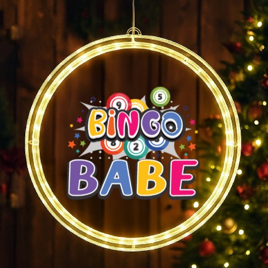 Bingo Card Game Grandma Bingo Player Bingo Cards LED Christmas Window Lights