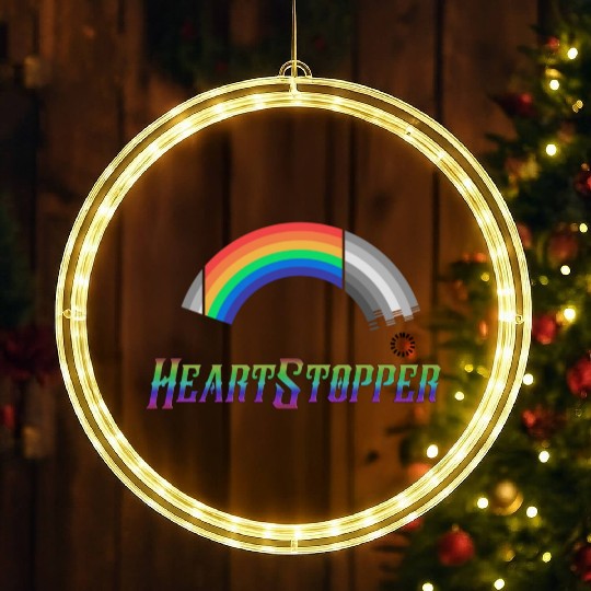 Heartstopper Rainbow LBGTQIA+ Loading LED Christmas Window Lights