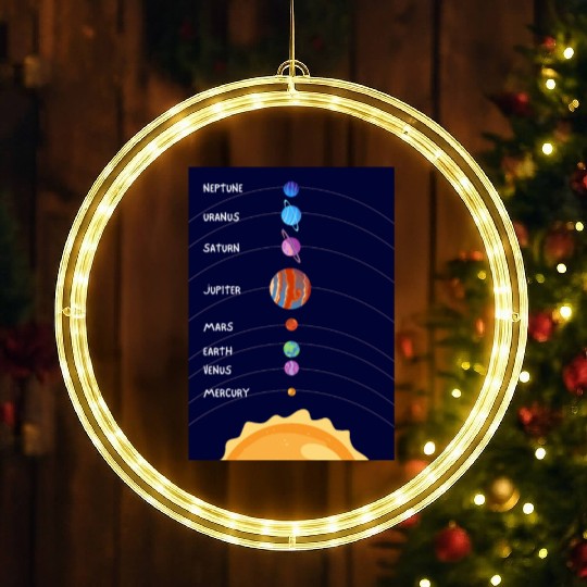 Solar System LED Christmas Window Lights