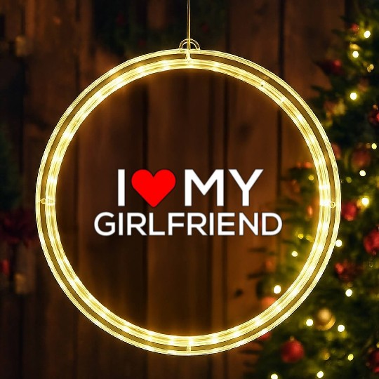 i love my girlfriend LED Christmas Window Lights