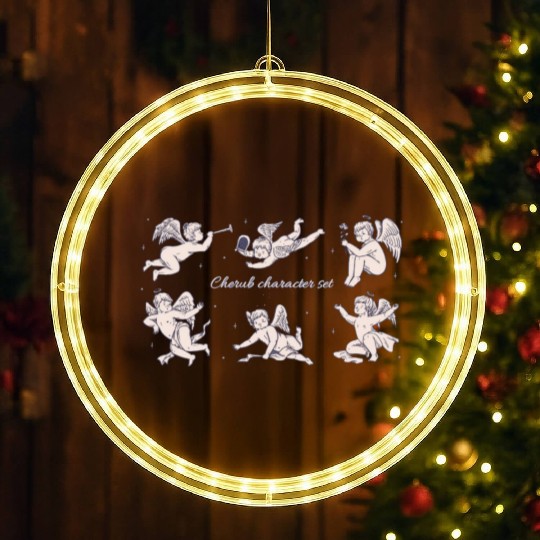 CHERUB CHARACTER SET LED Christmas Window Lights