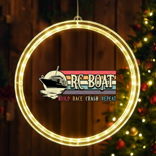 RC Boat Build Race Crash Repeat Model RC Boats LED Christmas Window Lights