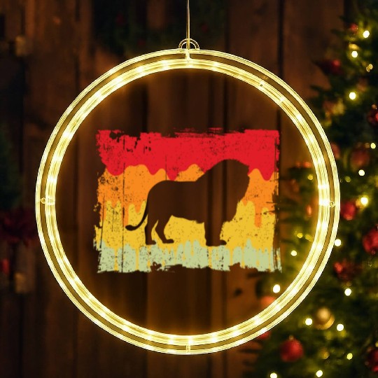 lion retro LED Christmas Window Lights