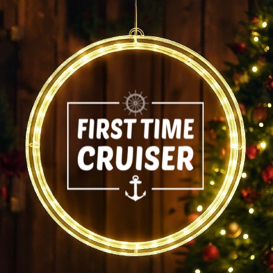 First Time Cruiser Sailor Sail-Boat Gift Idea LED Christmas Window Lights