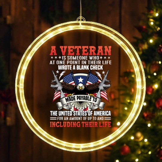 Veterans day celebration. Thank you veterans LED Christmas Window Lights