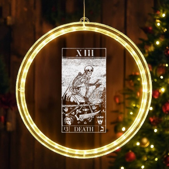 Blackcraft The Grim Reaper Vintage Death Tarot Car LED Christmas Window Lights