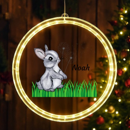 Hase Name Gift Noah LED Christmas Window Lights