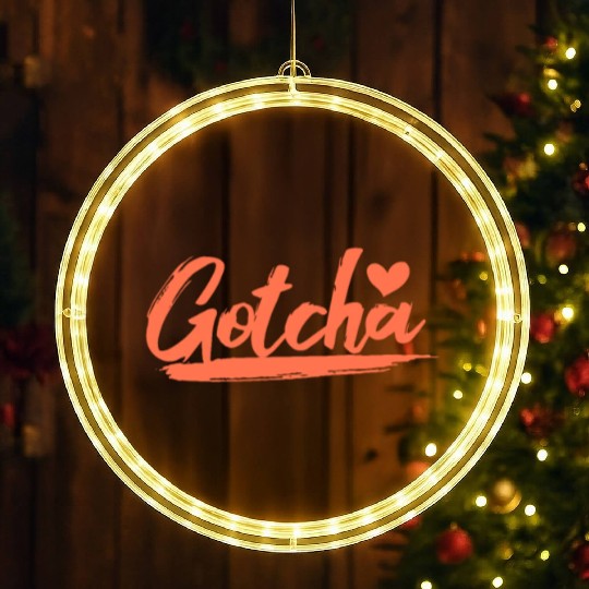 Gotcha Heart Adoption LED Christmas Window Lights