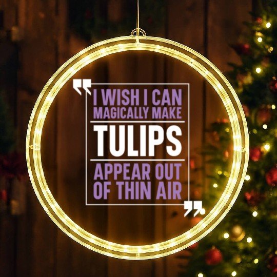 Tulip Garden Gardening LED Christmas Window Lights