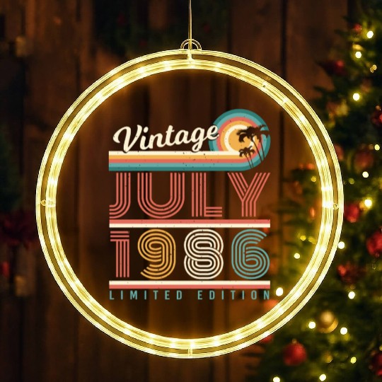 Year Of Construction July 1986 LED Christmas Window Lights