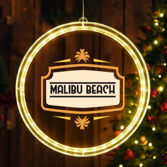 Malibu Beach LED Christmas Window Lights