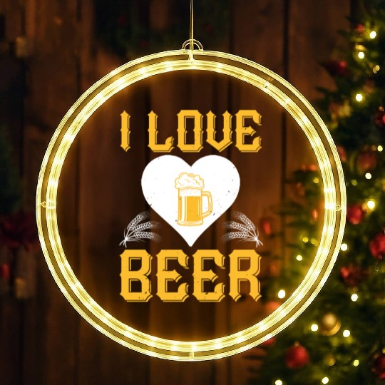 I love beer LED Christmas Window Lights