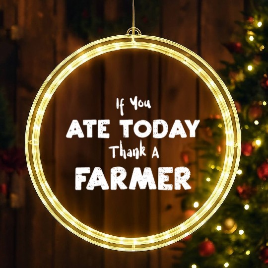 If You Ate Today Thank A Farmer LED Christmas Window Lights