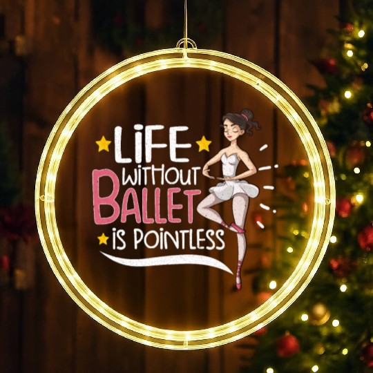 Ballet Ballerina Dance Dancer Dancing Ballet Gift LED Christmas Window Lights