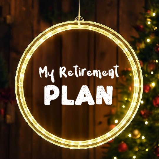 My Retirement Plan - Guitar LED Christmas Window Lights