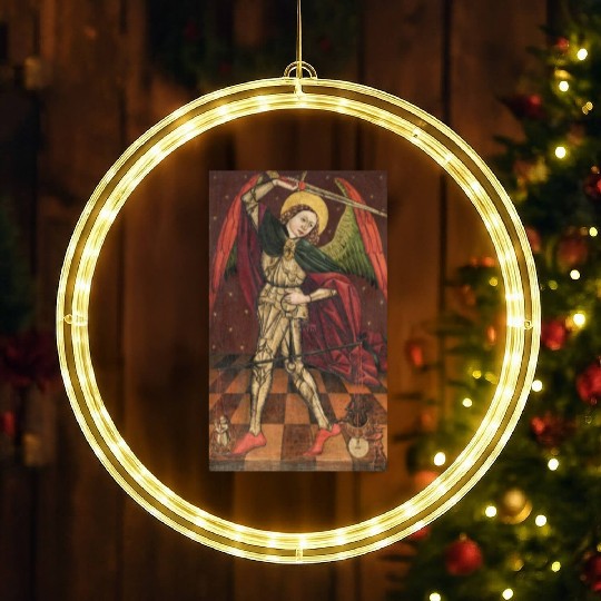 Saint Michael in Bakabánya LED Christmas Window Lights