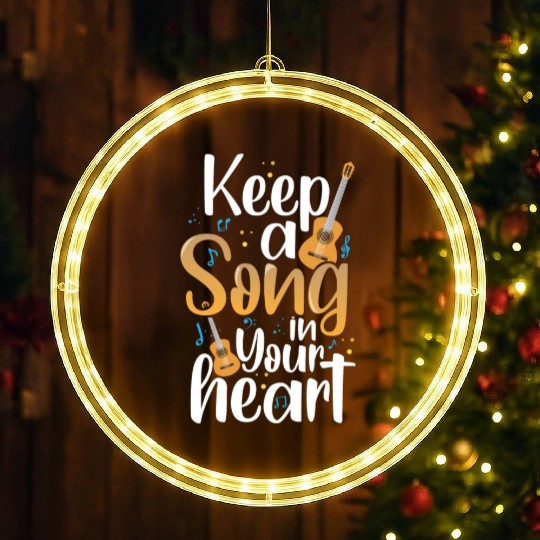 Music Musician Piano Instrument LED Christmas Window Lights