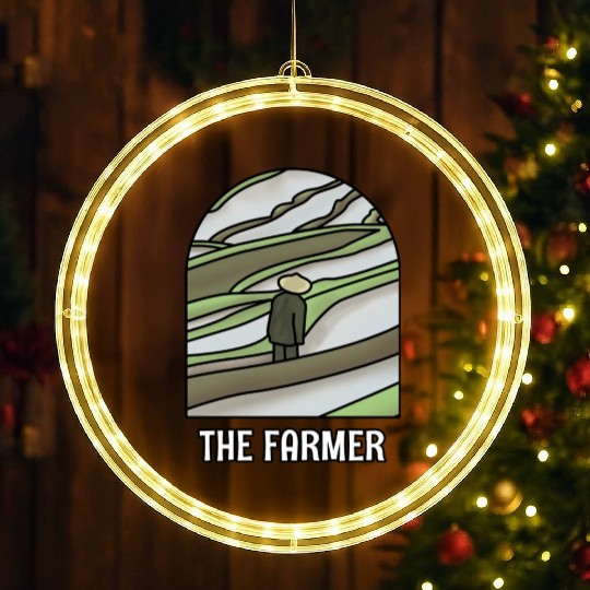 Indonesian Farmer LED Christmas Window Lights