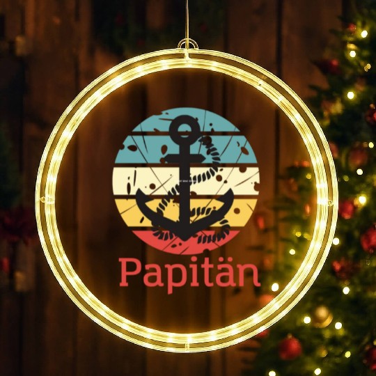 Papitan - Father's Day For Papa's World's Best LED Christmas Window Lights