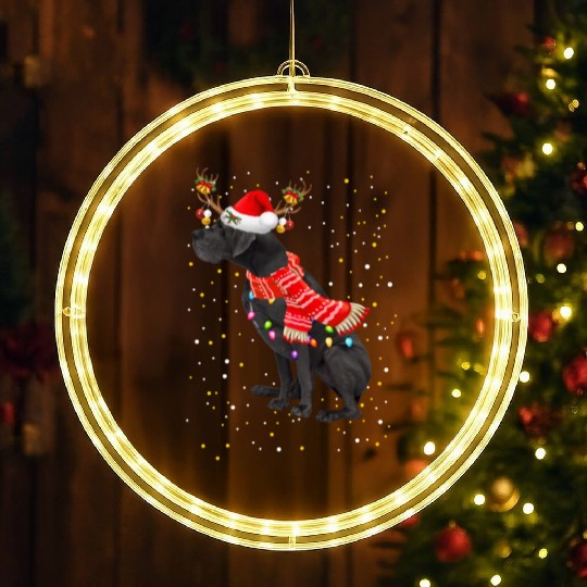 Great Dane Reindeer Christmas Light LED Christmas Window Lights