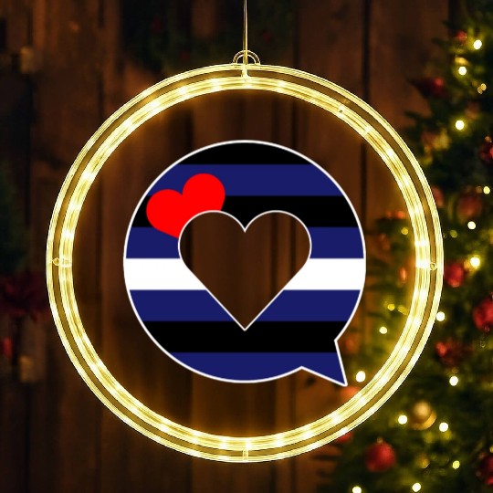 speech bubble - leather fetish gay pride LGBTIQ LED Christmas Window Lights