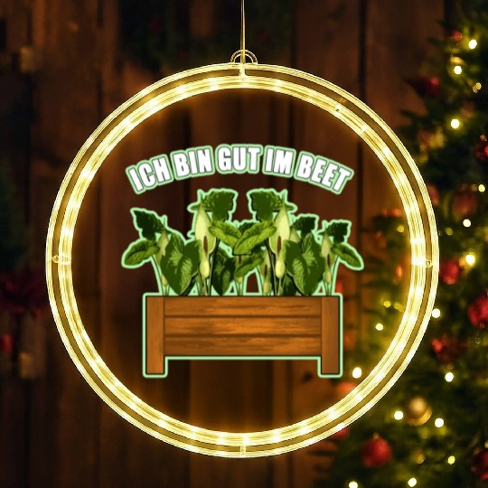 I'm Good At Bed LED Christmas Window Lights