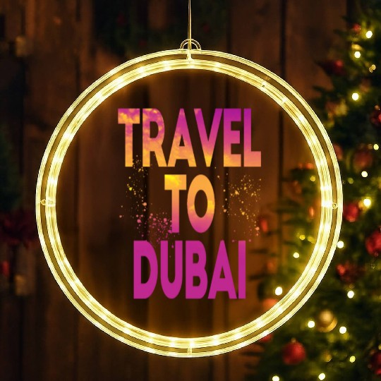 Travel To Dubai LED Christmas Window Lights